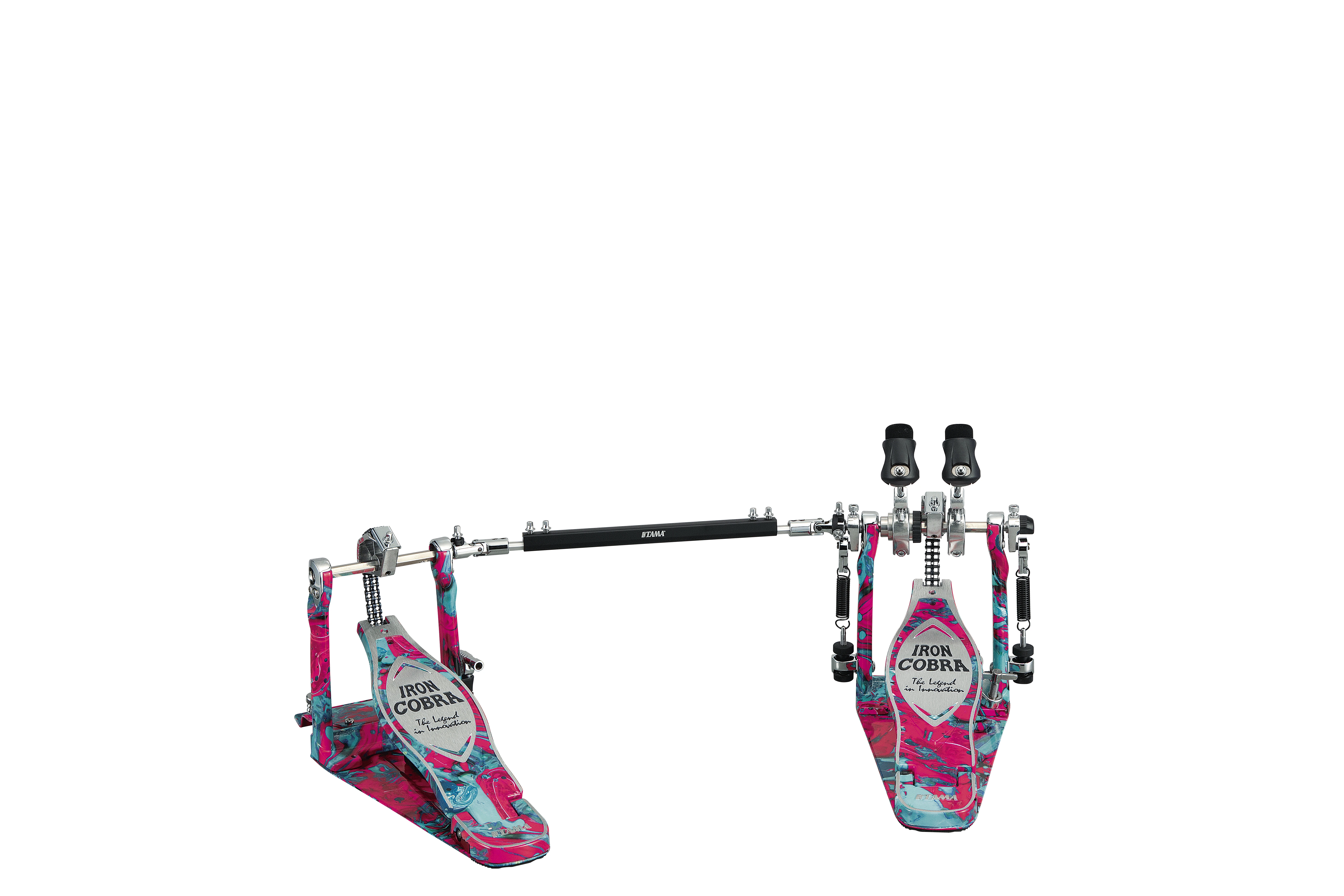 Tama Double Pedal HP900PWMCS Iron Cobra Marble Coral Power Glide 